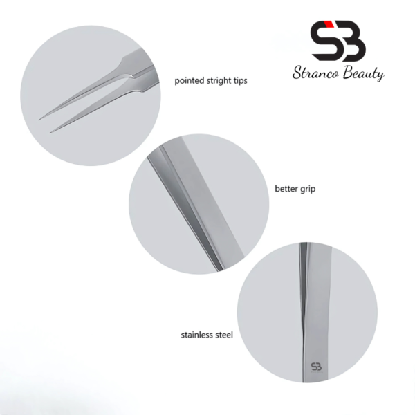 Fine Tip Straight Tweezer - Image 2